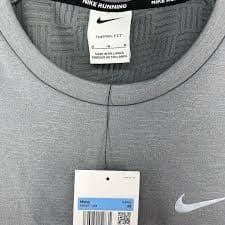 Nike Running Therma-Fit Crewneck Pullover Long Sleeve Top Grey Medium FB8567-084