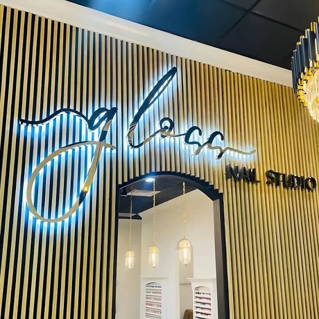 Personalized Custom 3D Metal Backlit Signs – Stainless Steel Business Signs for Offices, Storefronts, Receptions, and Salons