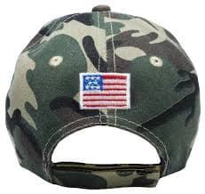 Trump 2024 He Will Be Back! Woodland Camouflage Embroidered Baseball Cap Hat - Walmart.com