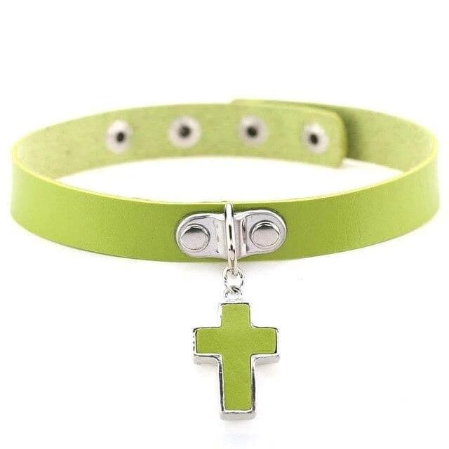 Gothic Cross Choker Necklace