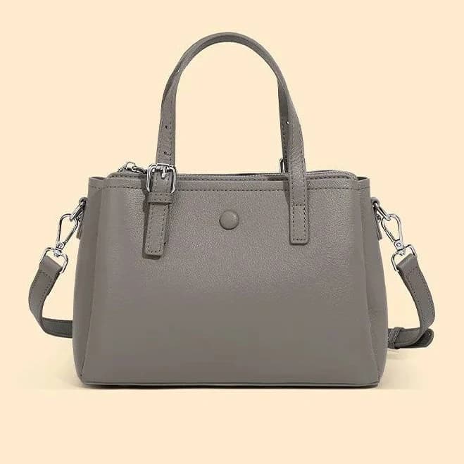 Lylah Structured Leather Handbag