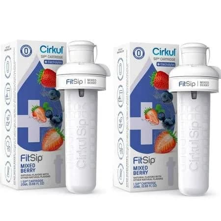 2 Pack Of Cirkul FitSip Mixed Berry Flavor Cartridge
