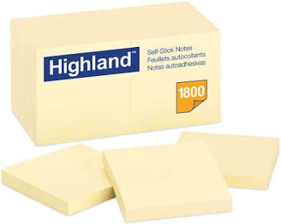 Highland Self-Stick Notes 3 x