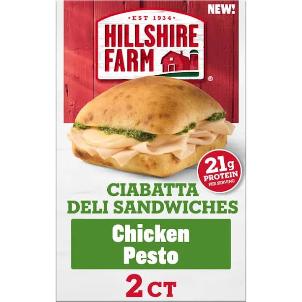 Hillshire Farm Chicken Pesto Ciabatta Deli Sandwiches