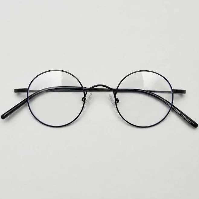 TXOME Lvy Clear Lens Round Titanium Frame Eyeglasses