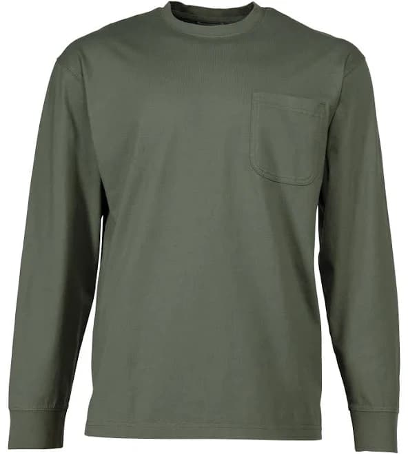Redhead Men's Crew Neck Long-Sleeve Pocket T-Shirt