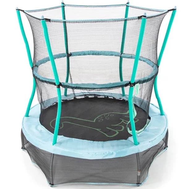 Skywalker Trampolines 55-Inch Bounce-N-Learn Trampoline, with Enclosure and Sound