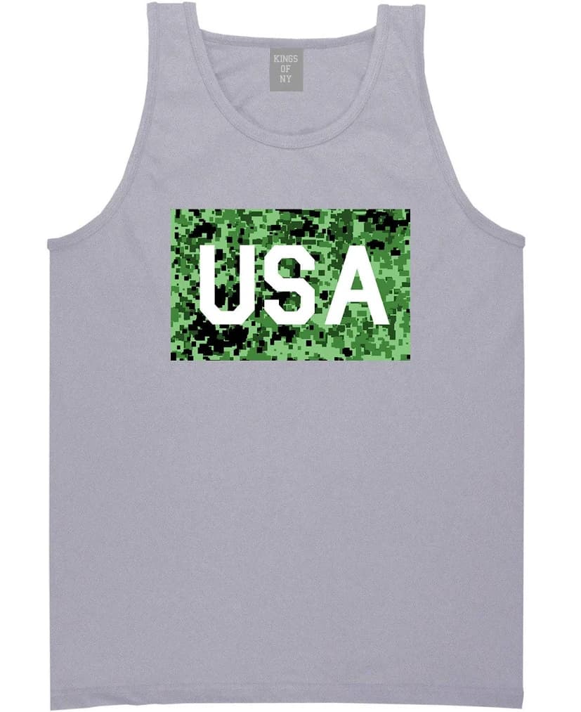 Kings of NY Men's USA Digital Camo Tank Top Shirt