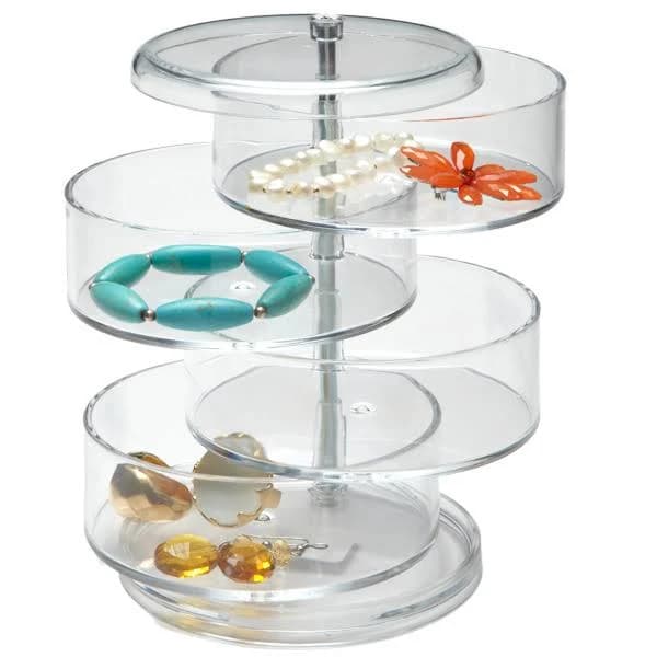 The Container Store 4-Section Acrylic Swivel Organizer