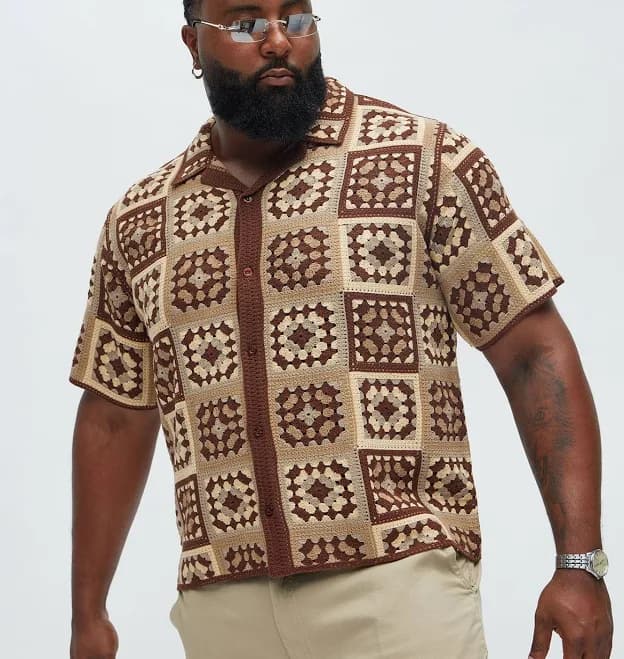 Fashion Nova Men's Nolan Textured Shirt