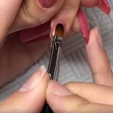 Amazon.com : WOKOTO 1 Pcs Rose Gold Acrylic Nail Brush For Manicure Nail Art Painting Detail Brushes, Professional Nail Art Brush Set For Acrylic Application Polish UV Gel Builder Set Brush Tool :