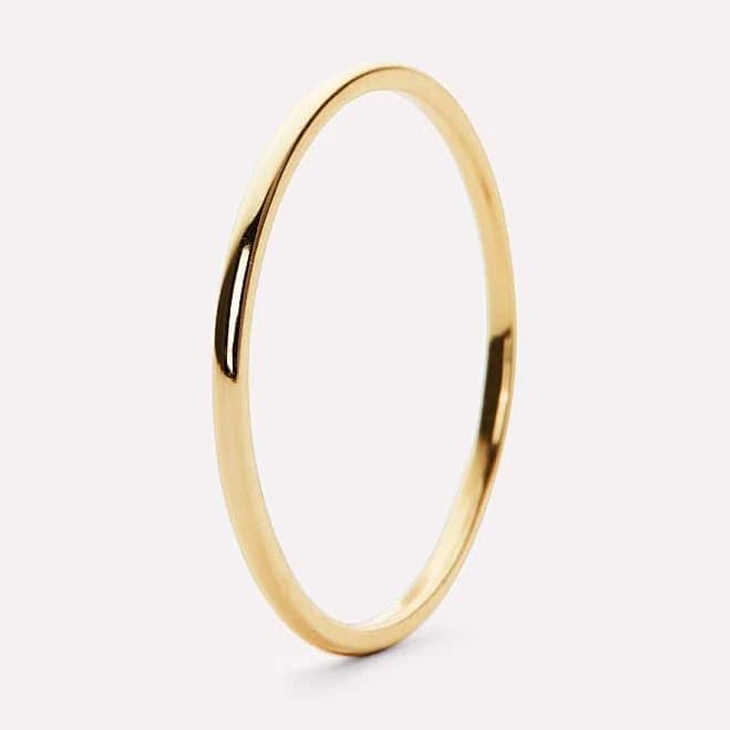14K Gold Band Ring - Stephanie - Ana Luisa Jewelry - Tarnish-Free, Water-Resistant Rings