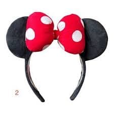 Disney | Accessories | Pink Heart And Rose Minnie Mouse Ears Headband | Poshmark