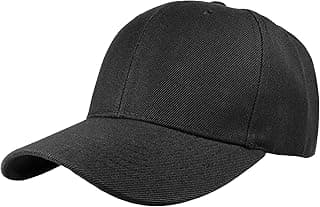 Adult Plain Baseball Cap Hat Classic Adjustable Size for All Seasons