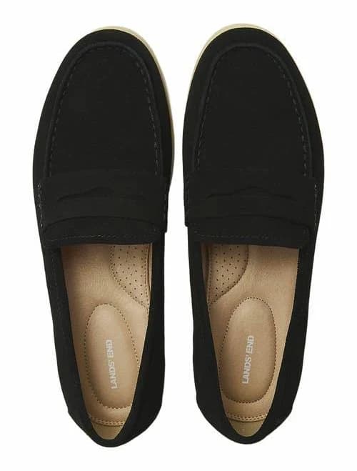 Lands' End Men's Suede Penny Loafers