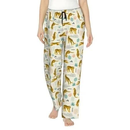 Womens Saiise Pajama Pants Stretch Comfy Lounge Pants Drawstring Sleep Bottoms