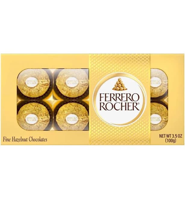 Ferrero Rocher Gourmet Hazelnut Milk Chocolate Gift Box