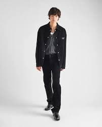 Prada Stretch Cotton Shirt - Black | Editorialist