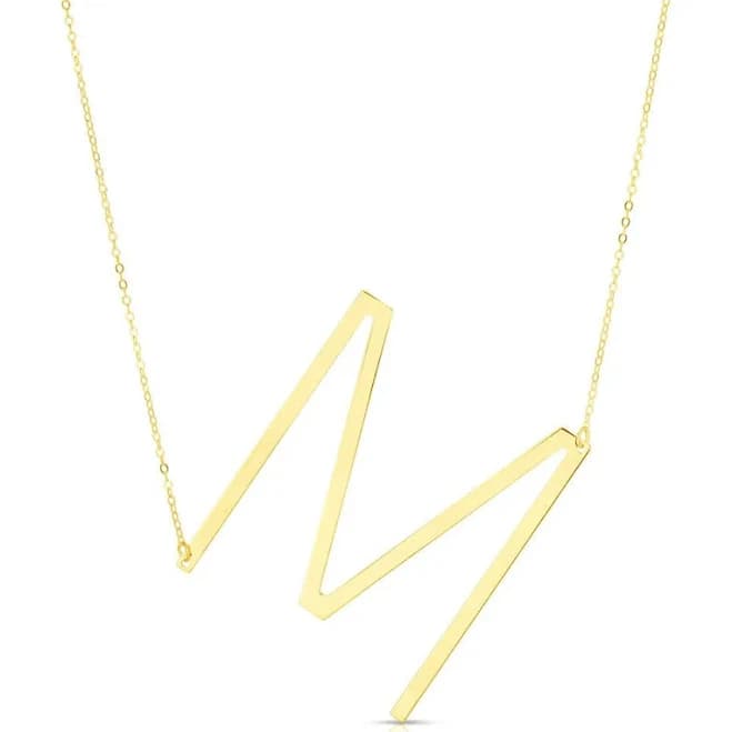 Helzberg Diamonds Initial Necklace 14K Yellow Gold