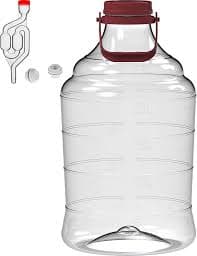 Amazon.com: Browin 644325 Wine Carboy, Light Demijohn with a Handle, 25 L, Red : Everything Else