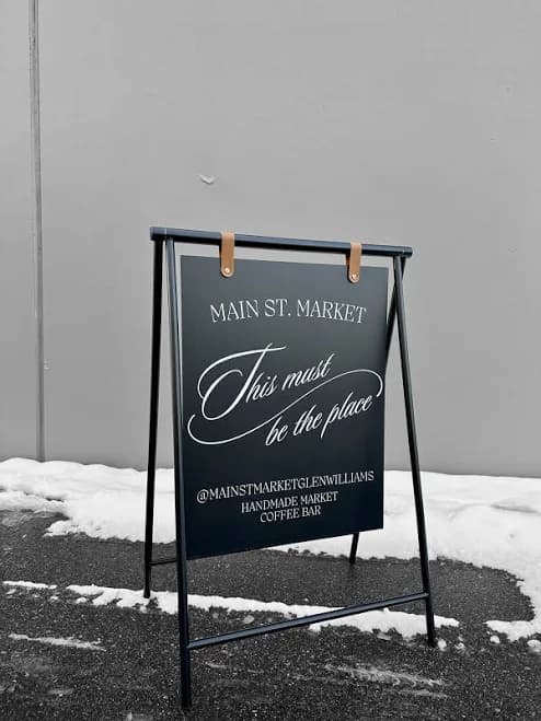 Metal A-Frame Sidewalk Sign