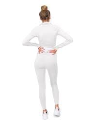 Women's Workout 2 Piece Jogging Tracksuit J1225-P3584 - Off-White - Large - Walmart.com