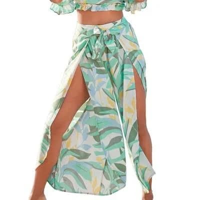 Lascana Women's High Slit Wide Leg Pants