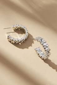 Twisted Braid Hoop Earrings | Anthropologie