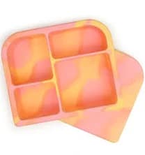 Snacktainer Silicone 4-Compartment Bento Box - Sherbet