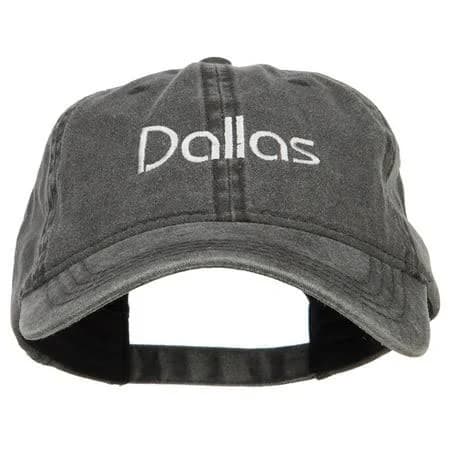 Customizable Dallas Embroidered Buckled Cap