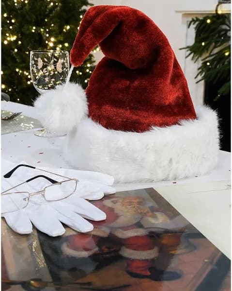 Bronner's Luxurious Plush Santa Hat