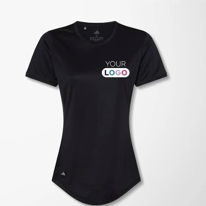 1 Custom adidas Women's Sport T-Shirt - Black