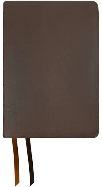 NASB 1995 Side-Column Reference Bible, Dark Brown, Goatskin Leather