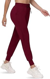Joggers for Women with Pockets - Womens Sweatpants Yoga Lounge Relaxed-fit Pants for Workout Running
