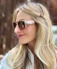 YSL Wide Clear Nude Sunglasses