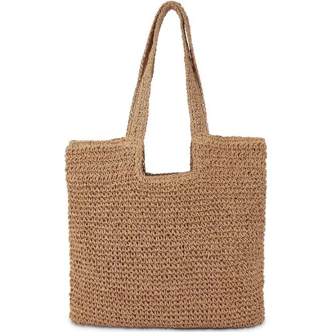 Straw Beach Tote Bag