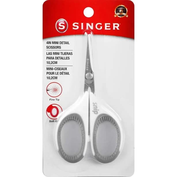SINGER Comfort Grip Craft Scissors 4"