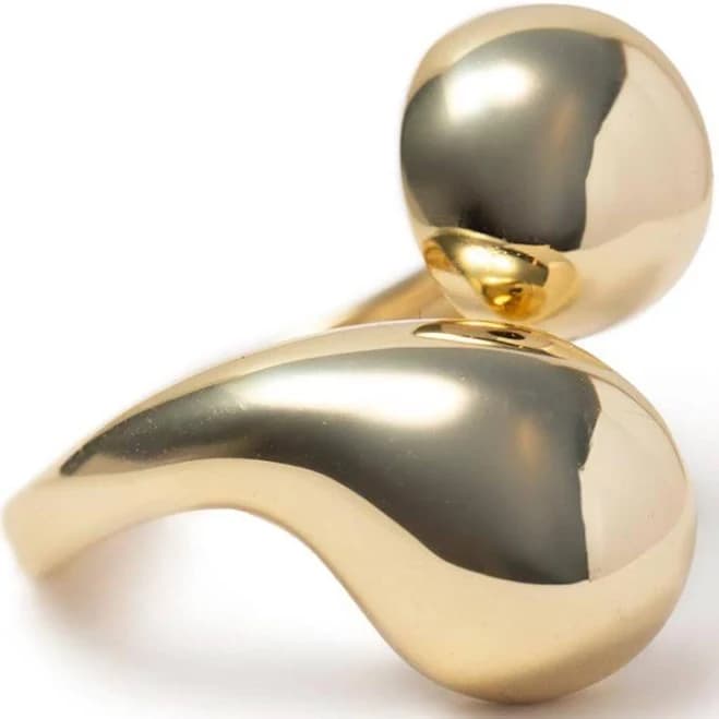 Sterling Silver Chunky Sculptural Bypass Ring