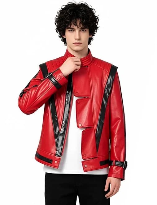 Michael Jackson Thriller Costume Faux Leather Jacket
