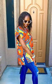 Bula African Print Kaftan Top: Women's Ankara Tunic, XS-3XL - Etsy