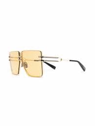 Balmain Eyewear Gendarme oversize-frame Sunglasses | Gold | FARFETCH