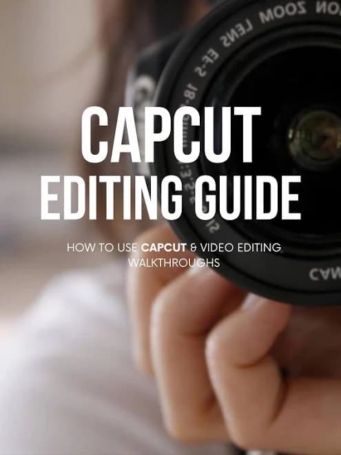 CapCut Editing Guide: Video Tutorials for TikTok & YouTube (PDF)