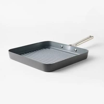 Figmint 12" Aluminum Ceramic Grill Pan