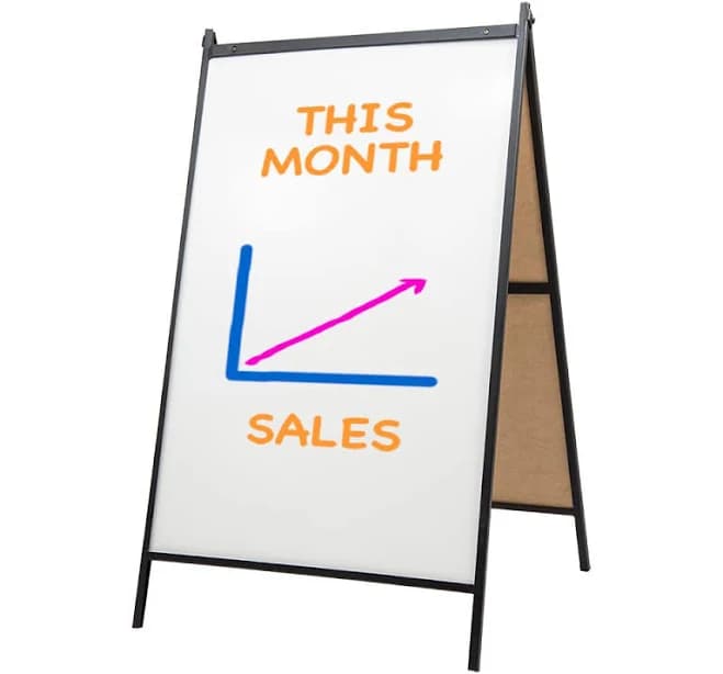 Personalized 3'x2' A-Frame Sign Kit for Sidewalk