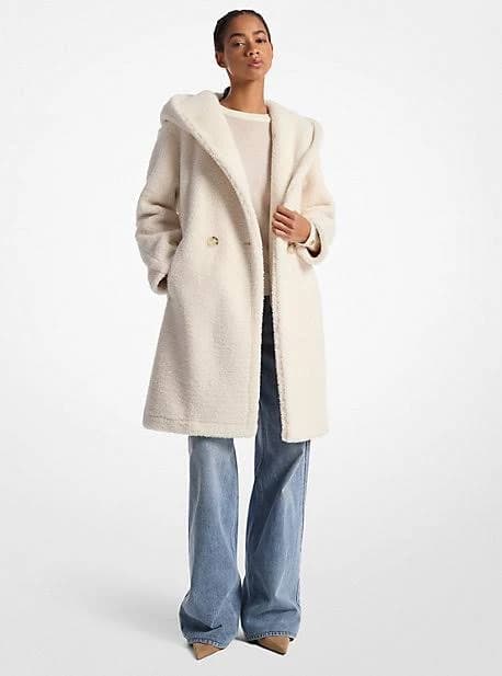 MICHAEL Michael Kors Women's Faux Fur Teddy Coat