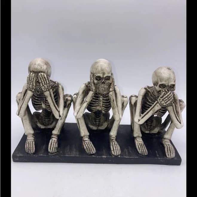 Home Goods Accents | Brand New Halloween Skeletons Decor | Color: Black/Silver | Size: Os | Prince_Queen's Closet