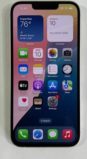 Apple Iphone 13 128gb Starlight White (dish Boost) Grade B