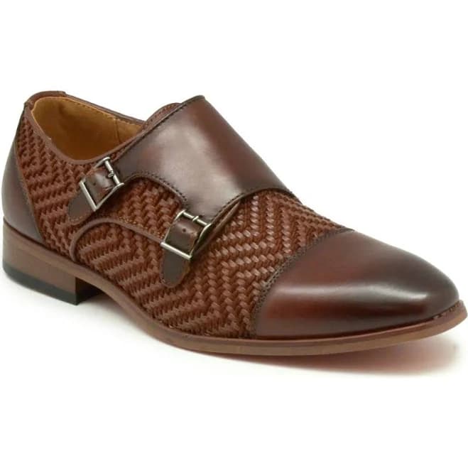 La Milano Men's Wakefield Double Monk Strap Shoes