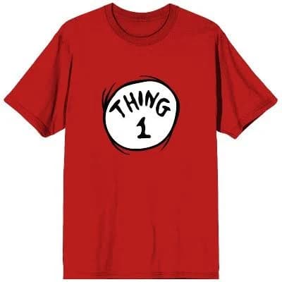 Dr. Seuss Thing 1 Crew Neck Short Sleeve T-Shirt