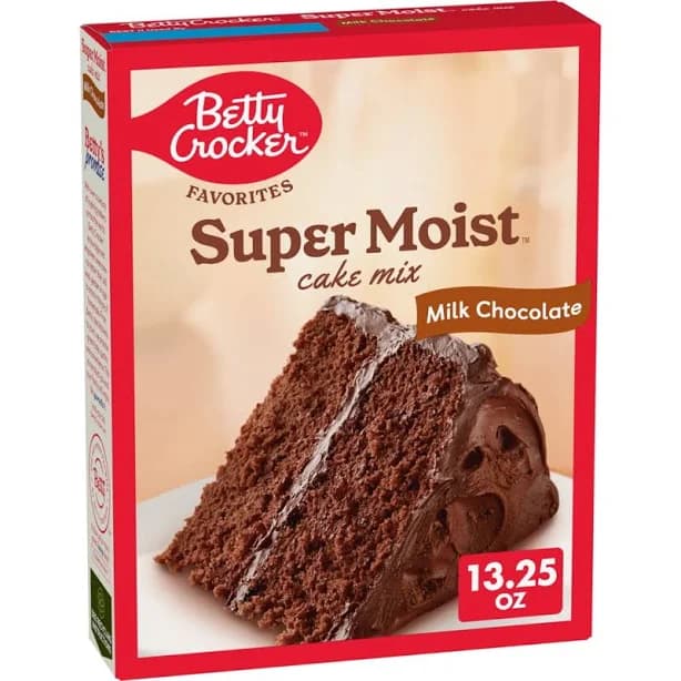 Betty Crocker Favorites Super Moist Milk Chocolate Cake Mix, 13.25 oz., Size: 13.250 oz